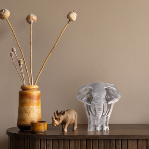 Maleras clear crystal Elephant object