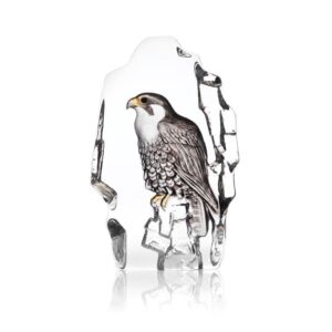Falcon glass sculpture by mats Jonasson for Maleras