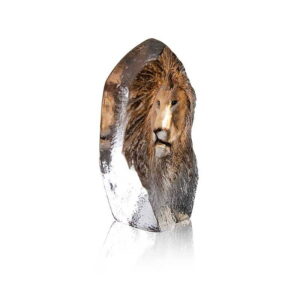 Maleras Lion crystal glass sculpture