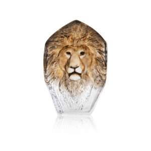 Maleras Lion crystal glass sculpture