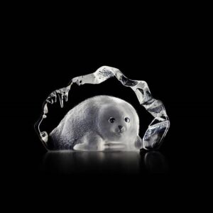 Maleras Baby Seal glass sculpture