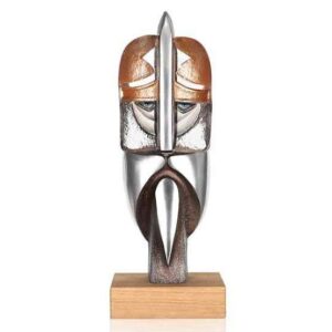 Maleras Northman iron and crystal sculpture