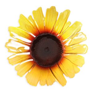 Maleras Sunflower glass bowls large in orange handmade in Sweden