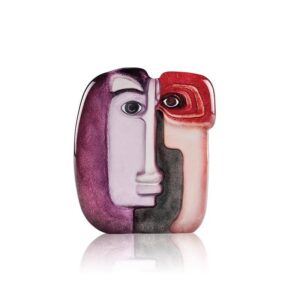 Mats Jonasson Ideo glass head sculpture