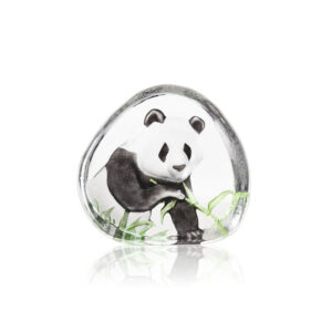 Panda glass object by Mats Jonasson for Maleras